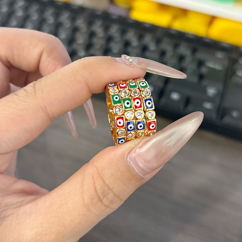 Moissanite Ring - 2024 New Colorful Red Pink Blue