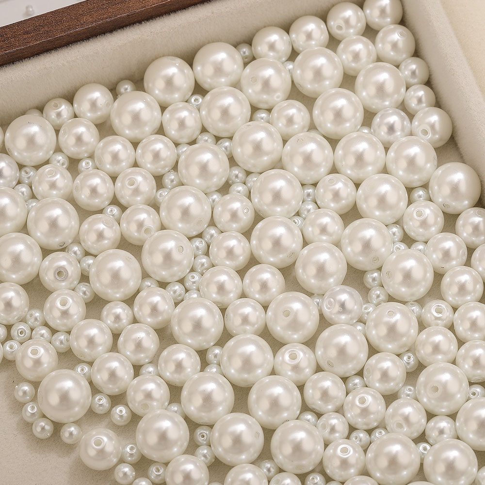 Pearl Necklace - 100pcs 4/6/8/10mm High Quality Glass Imitation