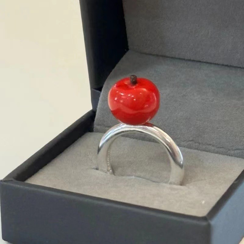 Eve Jewelry & Watches Distribuidor Oficial Rolex - Korean Trendy Red Apple Geometric Round