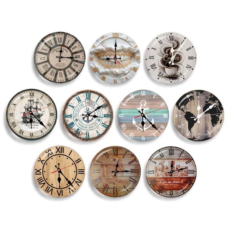 Jewelry Making Watches - Retro Clock Pocket Watch Pattern 10pcs