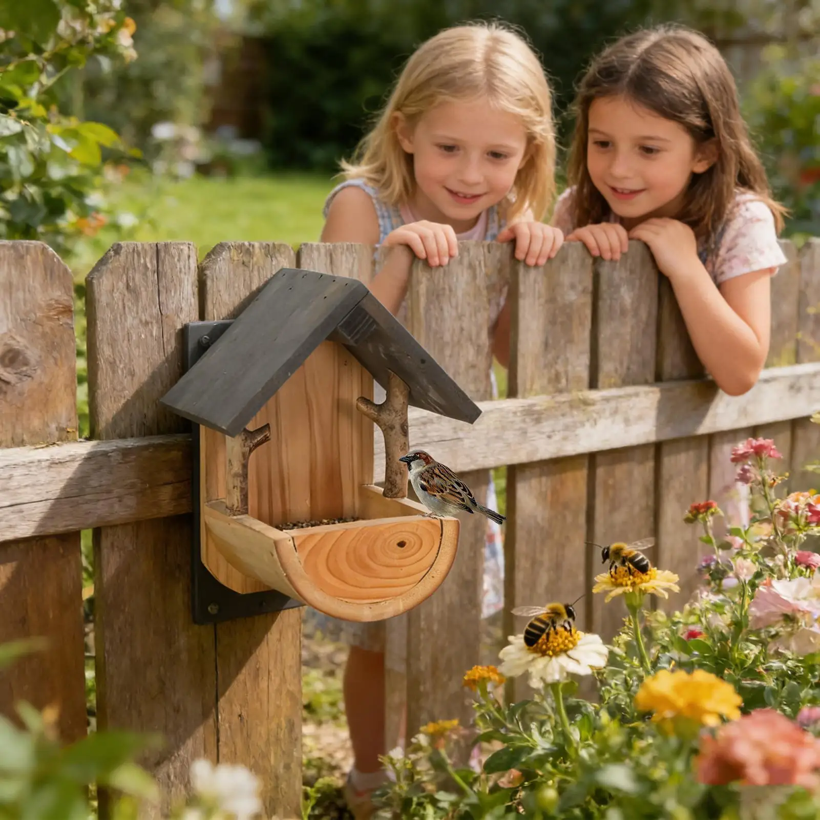 Wall Mount Wooden bird feeder  - Watches & Jewelry Tsukiu recension och pris