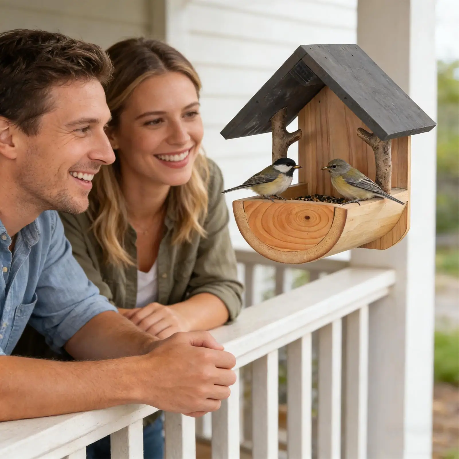 Wall Mount Wooden bird feeder  - Watches & Jewelry Tsukiu recension och pris