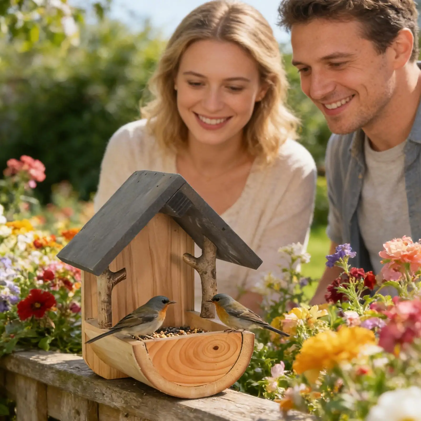 Wall Mount Wooden bird feeder  - Watches & Jewelry Tsukiu recension och pris