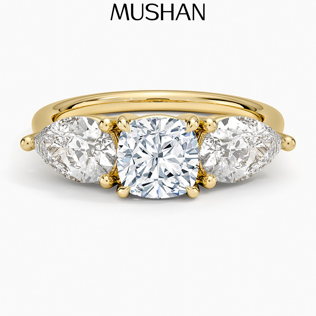 MUSHAN Custom Jewelry Sterling - Moissanite Ring recension och pris