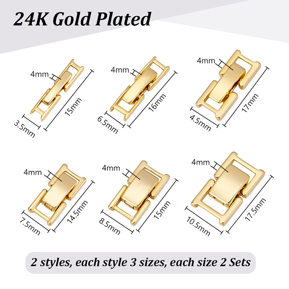 6 Style Brass Watch Band Clasp - Jewelry Watches Gold recension och pris