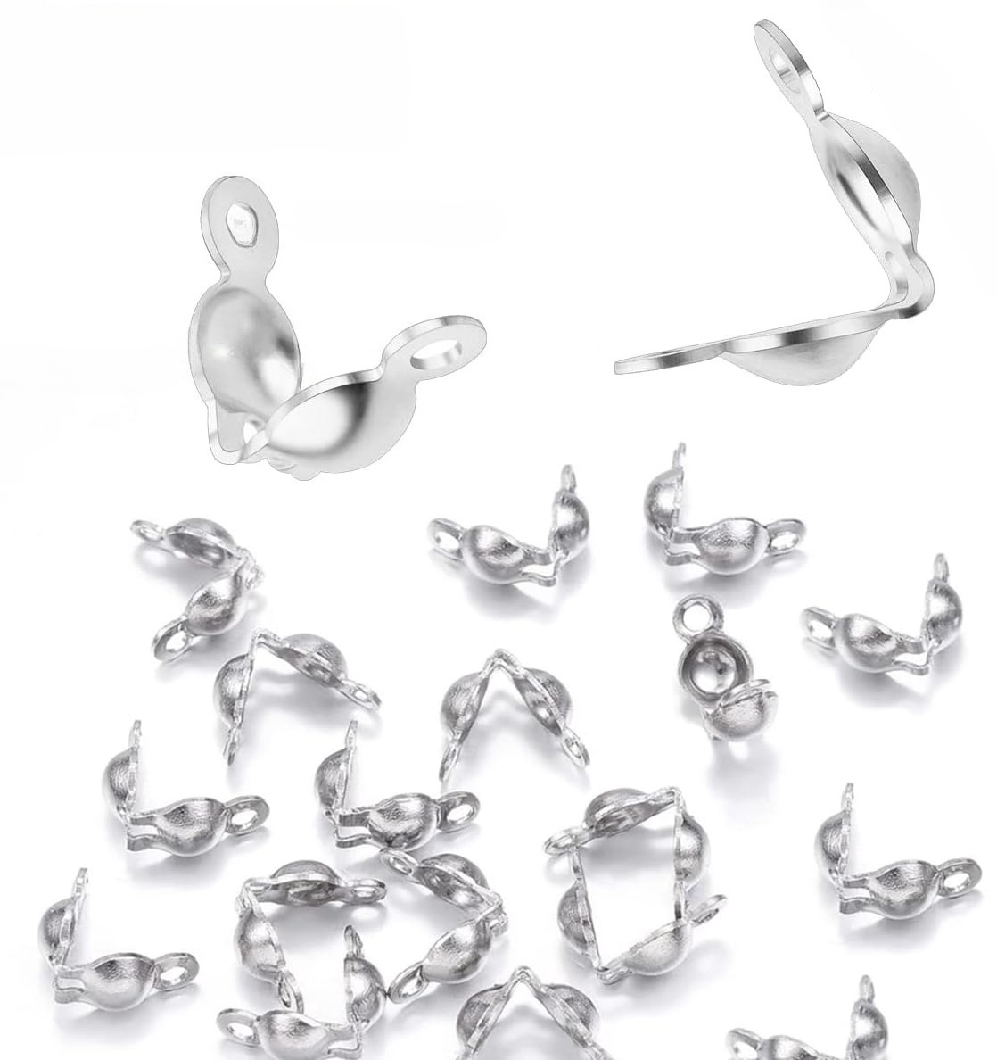 925 Silver Crimp Bead Covers C - Pearl Necklace recension och pris