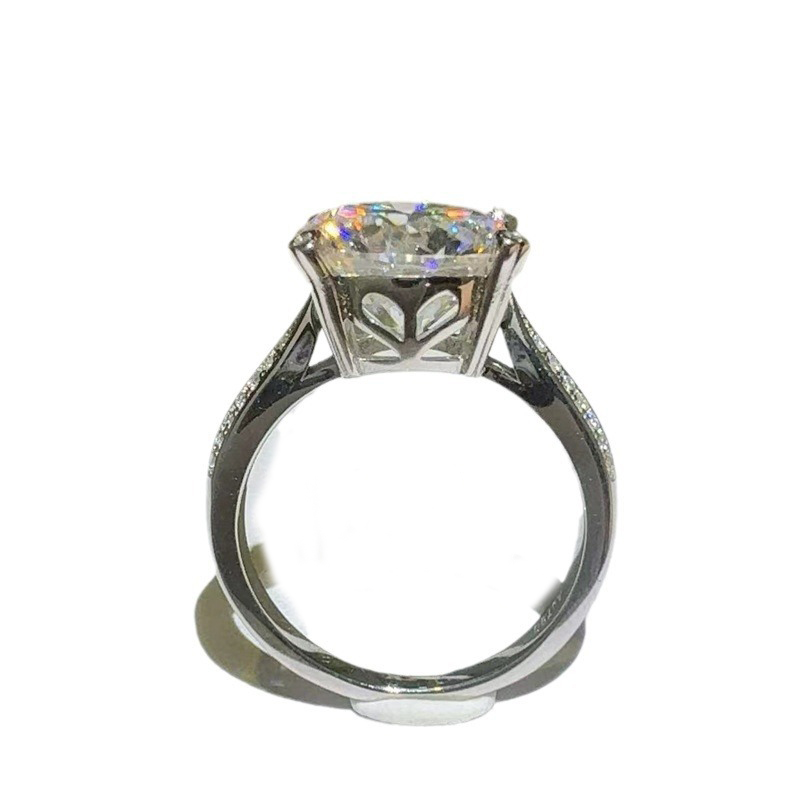 New 5 Carat D Color VVS1 Moiss - Moissanite Ring recension och pris