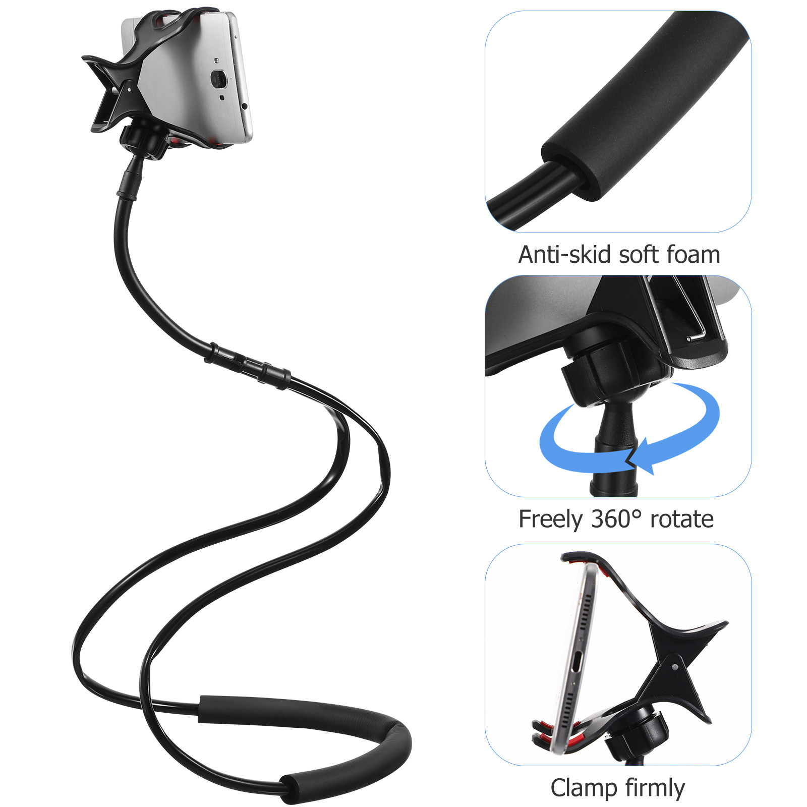 1Pcs Flexible Neck Hanging Pho - Watches & Jewelry Tsukiu recension och pris