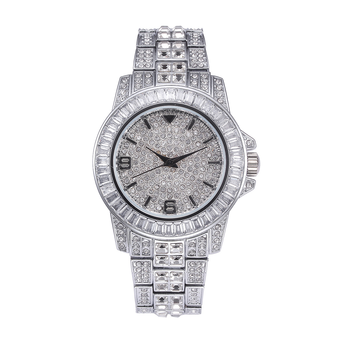 Luxury Full Stone Quartz Watch - Jewelry Watches Gold recension och pris
