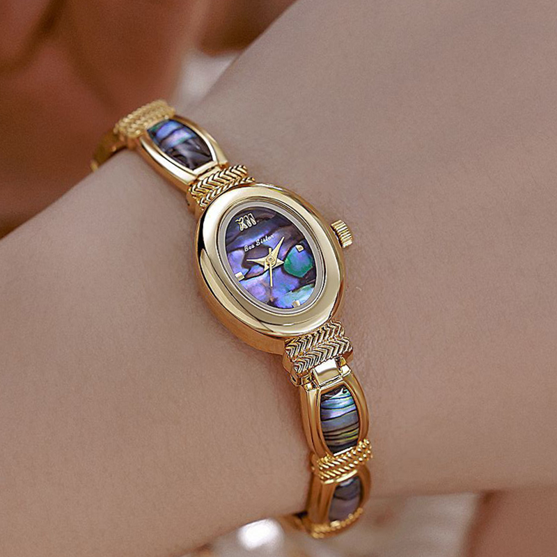 Oval Dial Women Bracelet Watch - Jewelry Watches Gold recension och pris