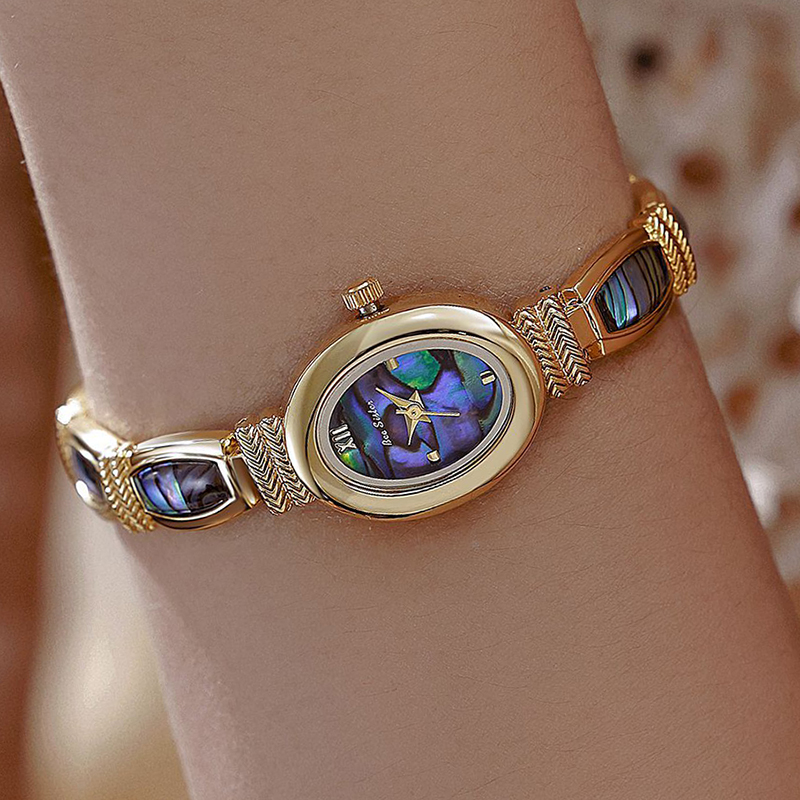 Oval Dial Women Bracelet Watch - Jewelry Watches Gold recension och pris