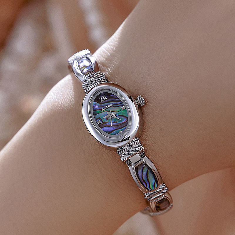 Oval Dial Women Bracelet Watch - Jewelry Watches Gold recension och pris