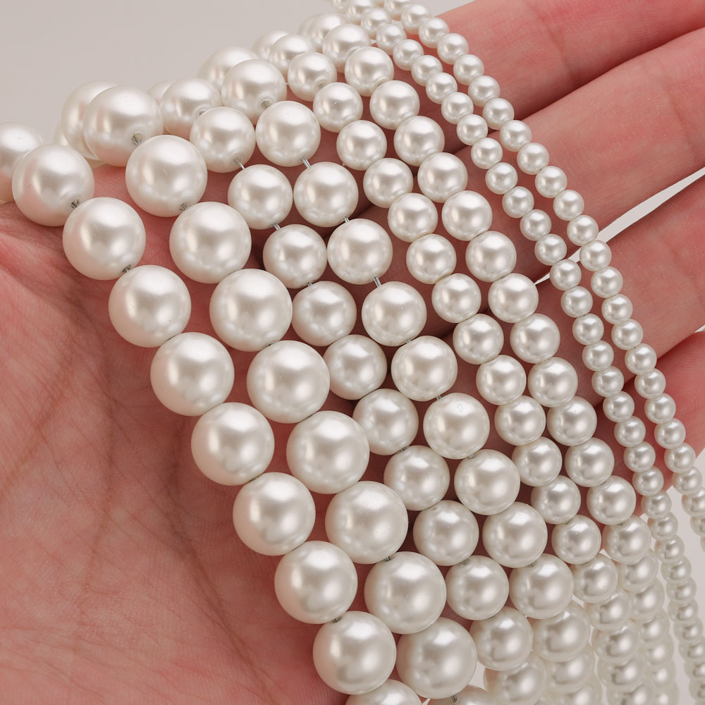 100pcs 4/6/8/10mm High Quality - Pearl Necklace recension och pris