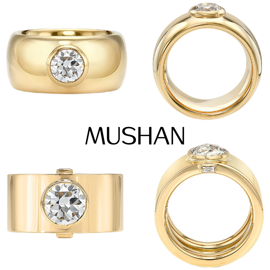 MUSHAN Custom Jewelry 925 Ster - Moissanite Ring recension och pris