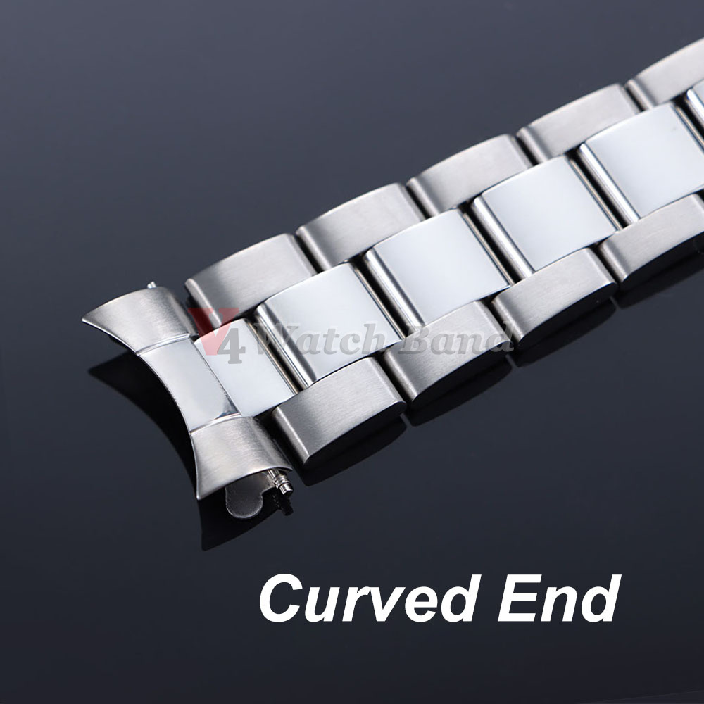Curved End Metal Strap for Rol - Jewelry Rolex Watches recension och pris
