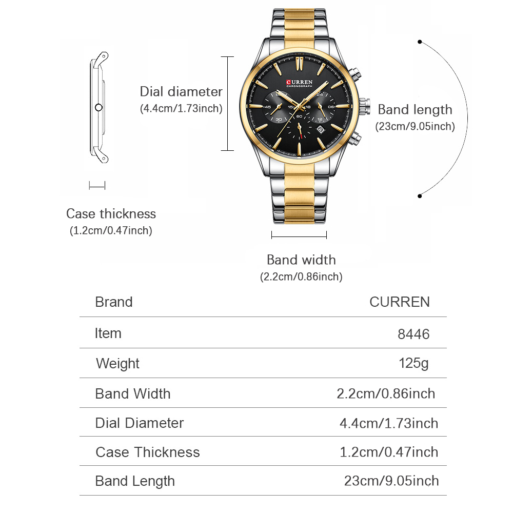 CURREN Casual Quartz Chrono Sp - Jewelry And Watches recension och pris