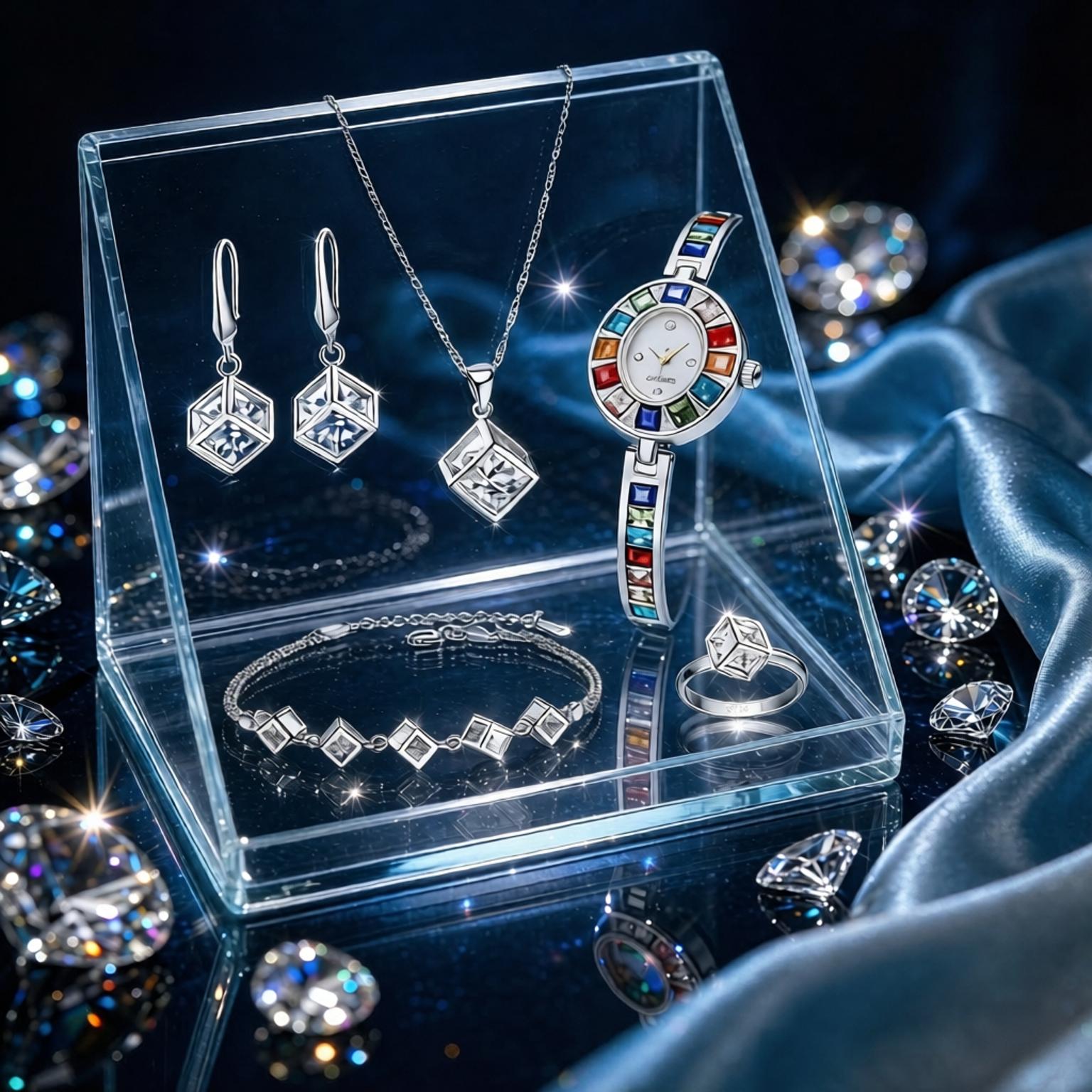 Luxury 925 Sterling Silver Geo - Best Jewelry Watches For Women recension och pris