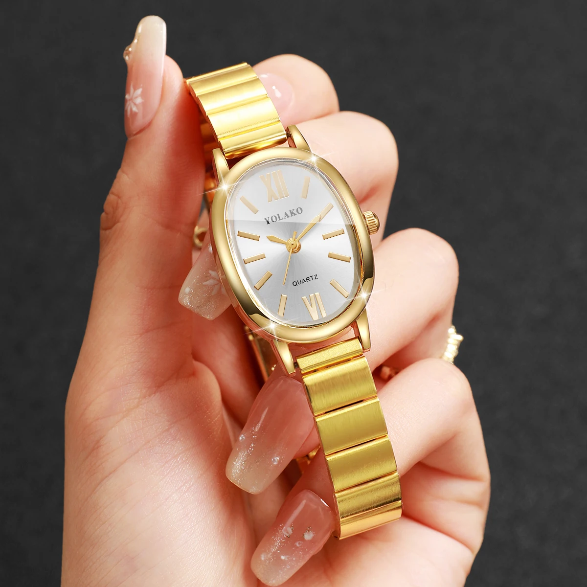 Fashion Irregular Dial Women Q - Jewelry Watches Gold recension och pris
