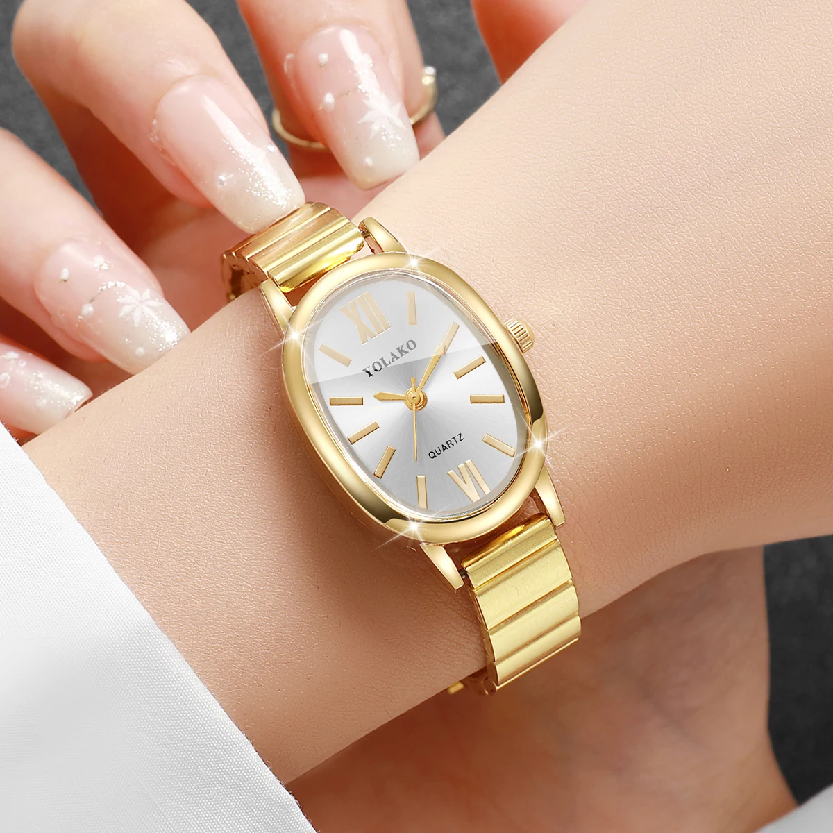 Fashion Irregular Dial Women Q - Jewelry Watches Gold recension och pris