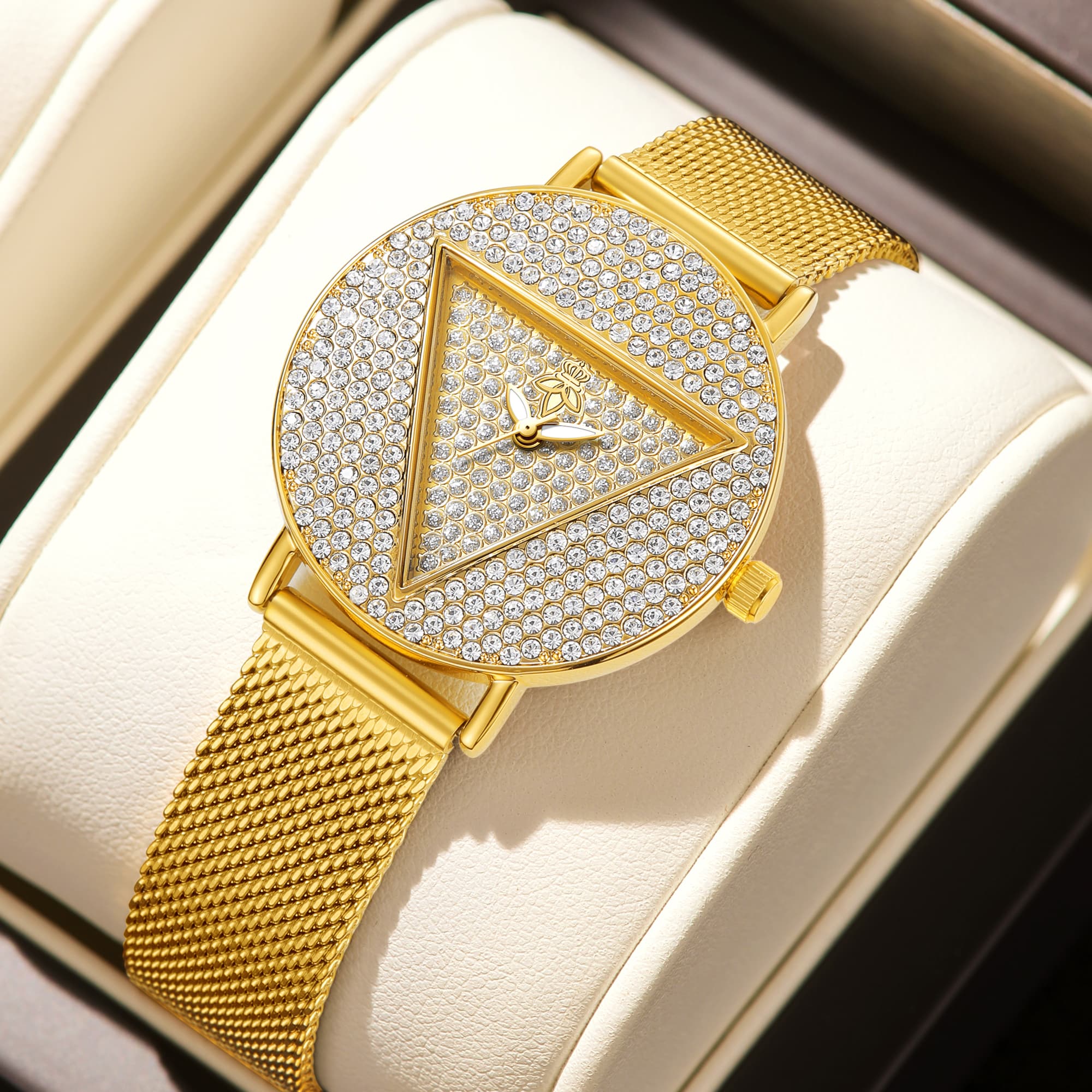 YaLaLuSi Geometric Triangle Rh - Jewelry Watches Gold recension och pris