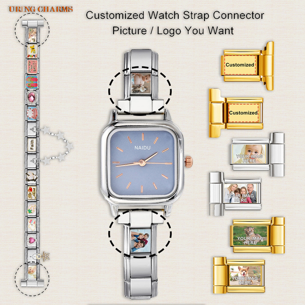 1 pair Picture Logo Customized - Jewelry Making Watches recension och pris