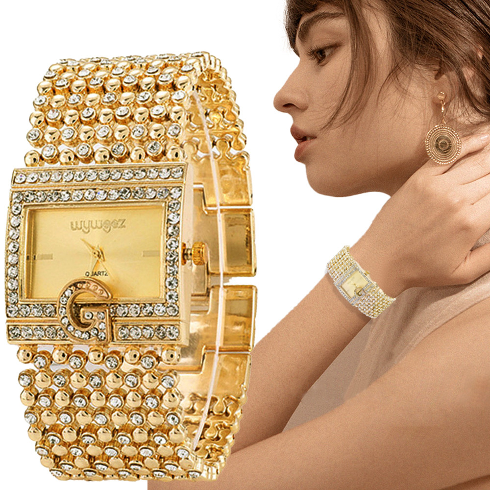 Simple Square Gold Watches Wom - Jewelry Watches Gold recension och pris
