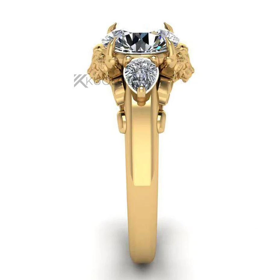 7.5MM Round D VVS1 Lion Solita - Moissanite Ring recension och pris