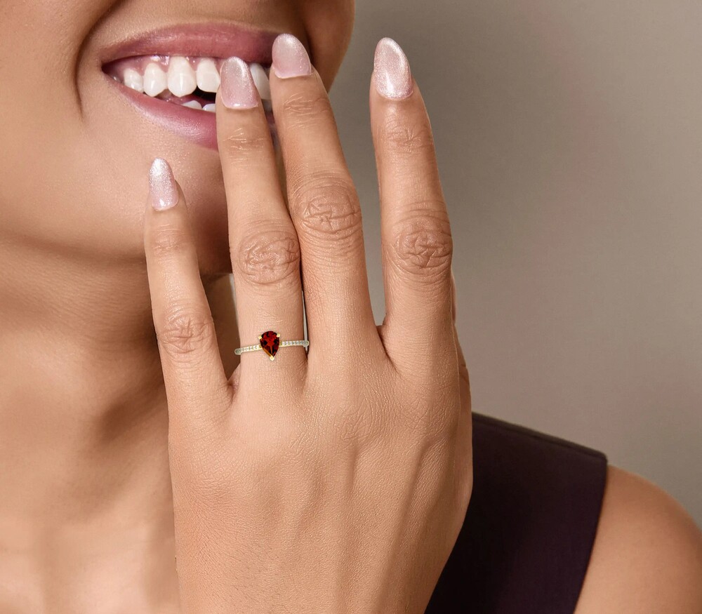 Personalized Birthstone Ring P - Birthstone Ring Set recension och pris