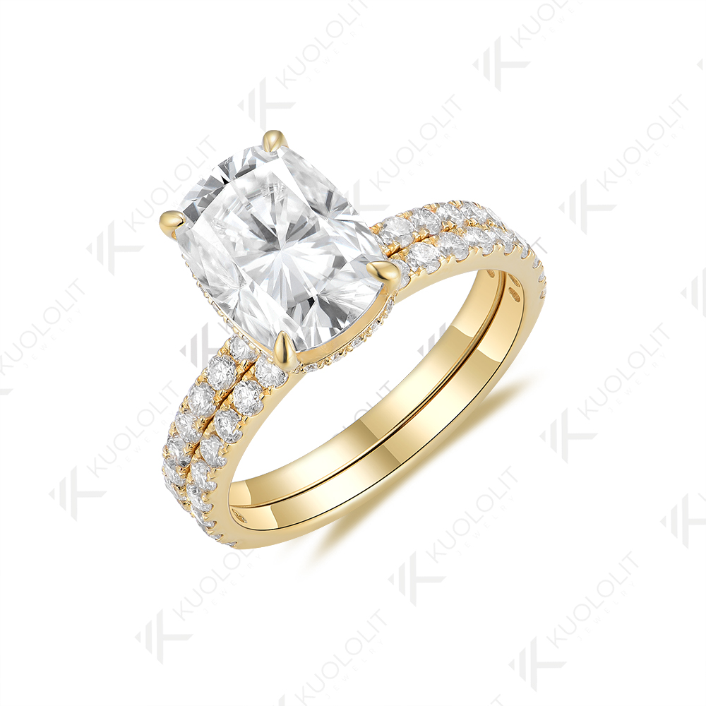 Unbranded Women Elongated Cush - Moissanite Ring recension och pris