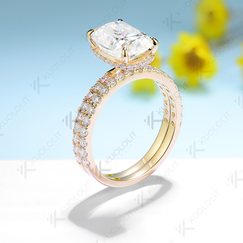 Unbranded Women Elongated Cush - Moissanite Ring recension och pris