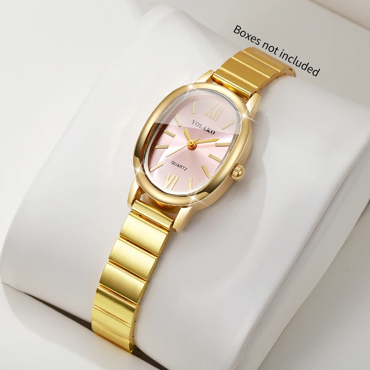Elegant Pink Dial Women Watch  - Jewelry Watches Gold recension och pris