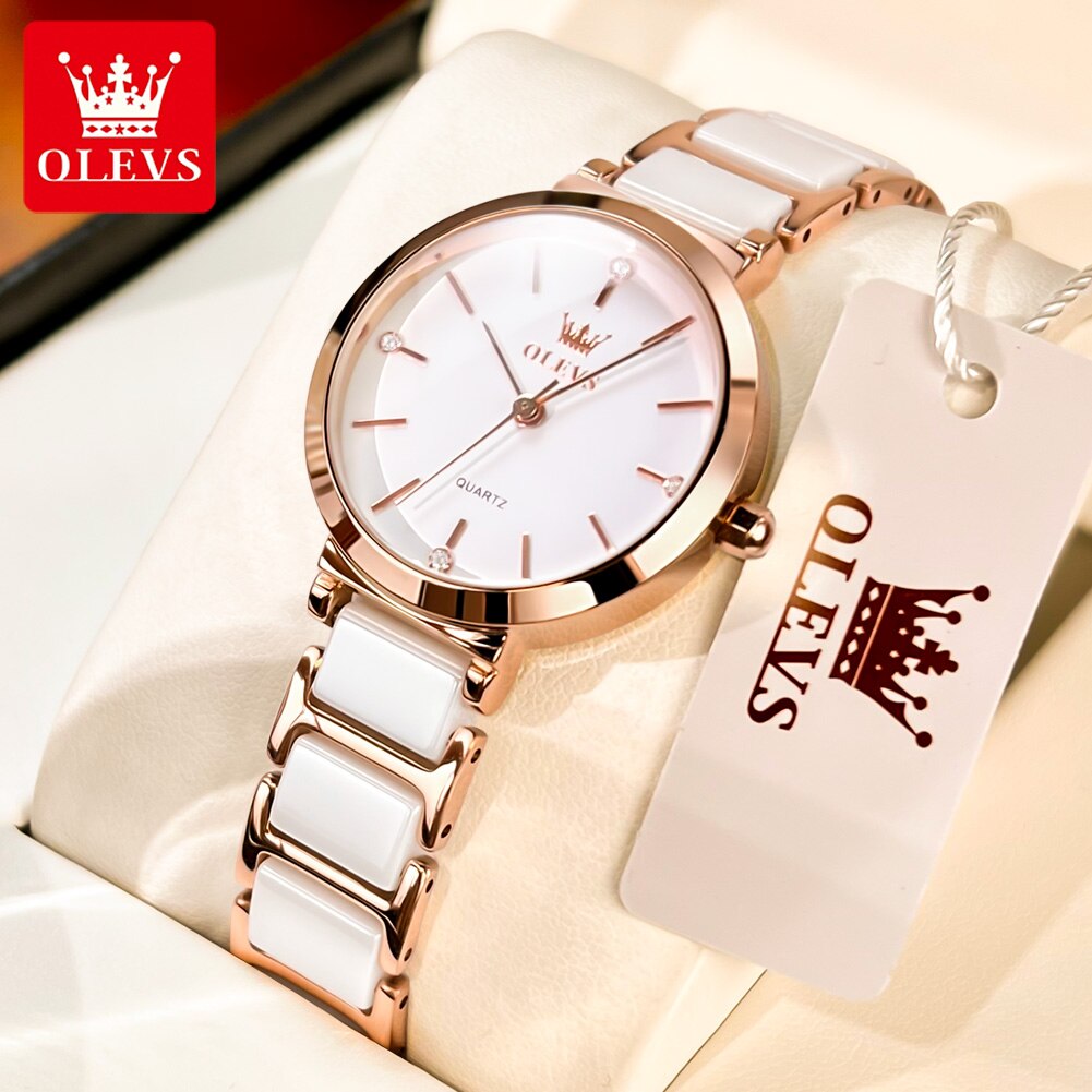 OLEVS Fashion Women Watches Re - Jewelry Watches Gold recension och pris
