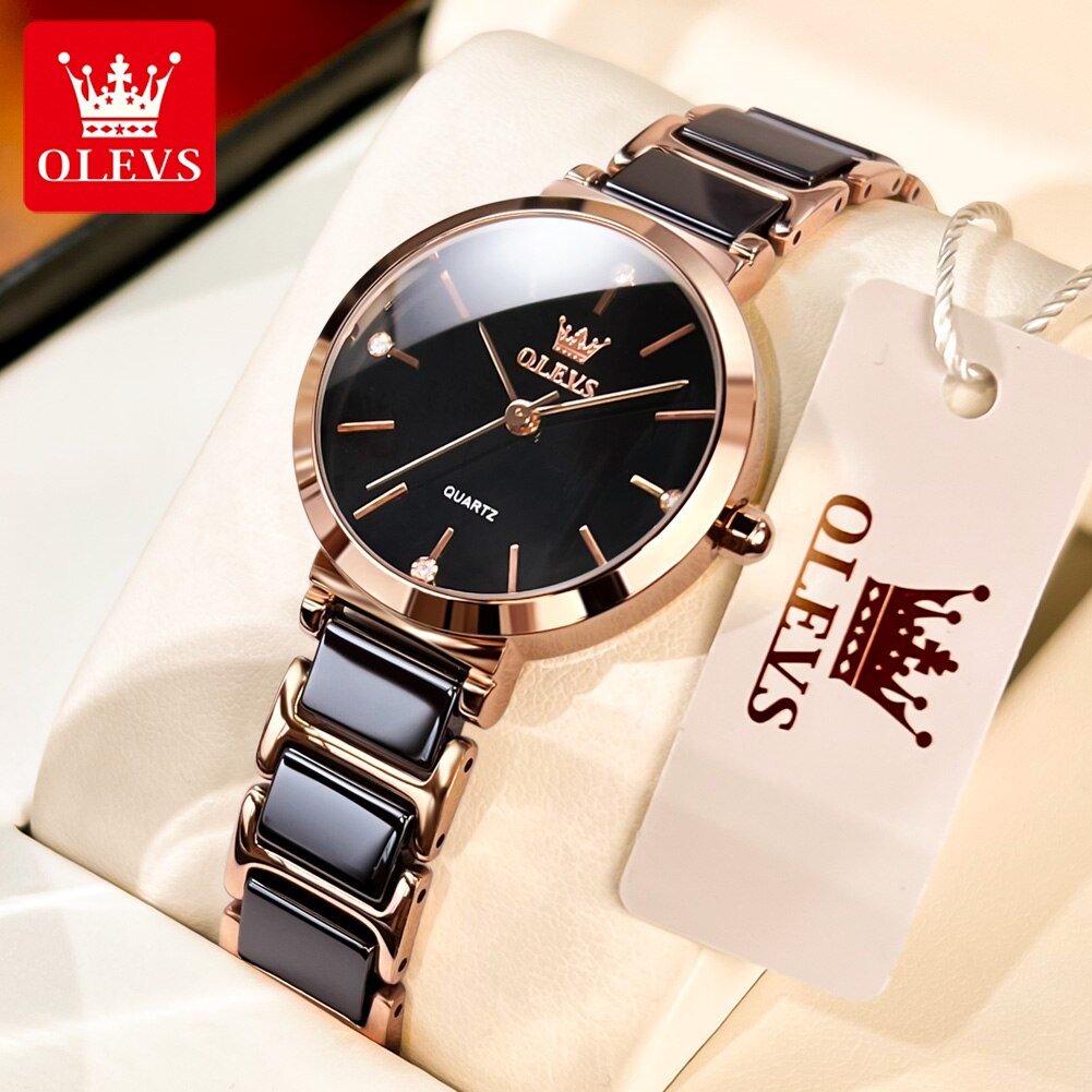 OLEVS Fashion Women Watches Re - Jewelry Watches Gold recension och pris