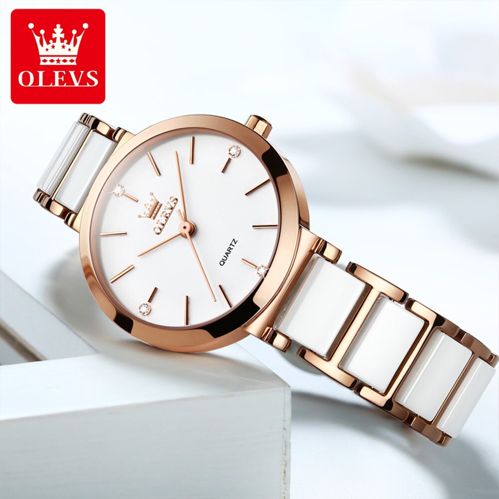 OLEVS Fashion Women Watches Re - Jewelry Watches Gold recension och pris