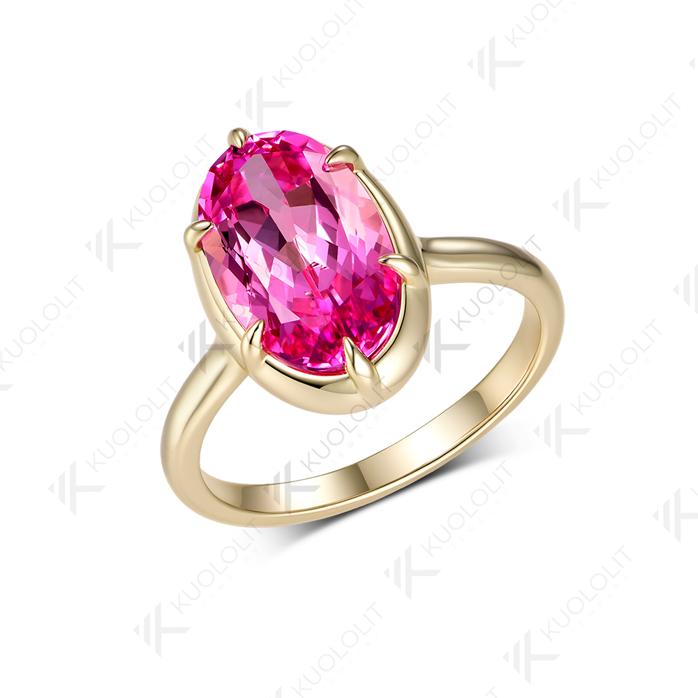 5.5CT Pear Cut Lab‑Grown Pink  - Moissanite Ring recension och pris